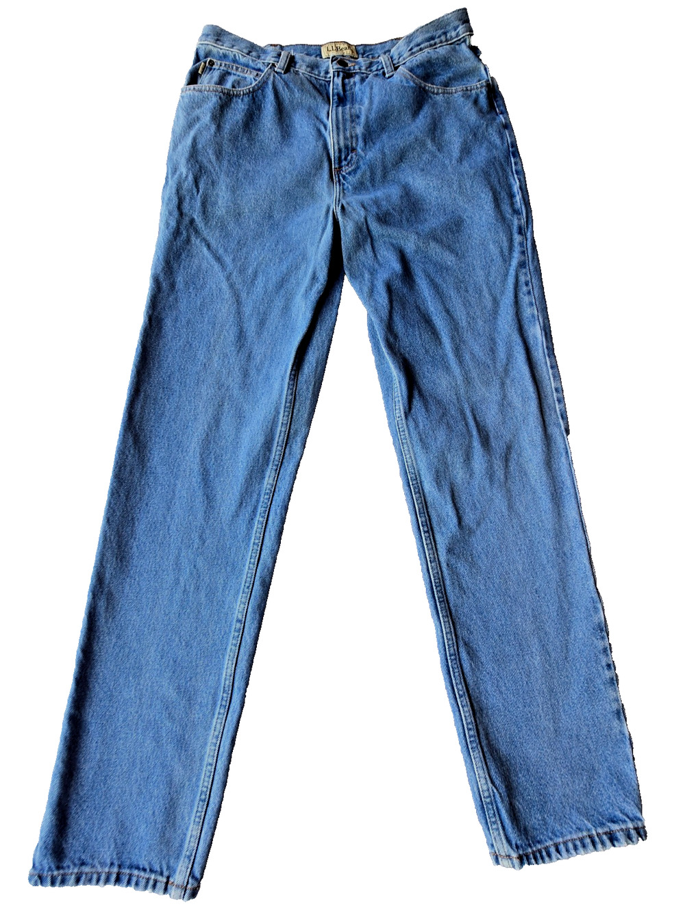 LL Bean Classic Fit Men's Jeans Medium Blue Denim 100% Cotton 33x33